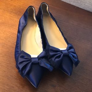 NIB J CREW LOTTIE BOW FLAT 9.5